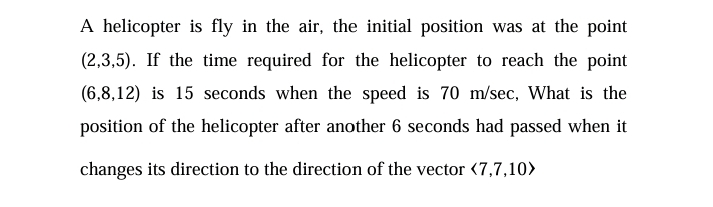 A helicopter is fly in the air, the initial