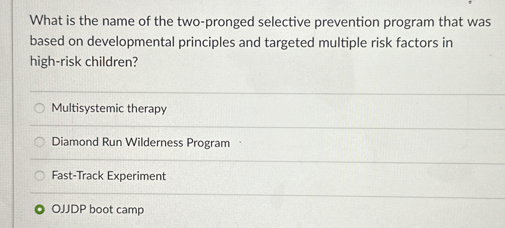 What is the name of the two - pronged selective