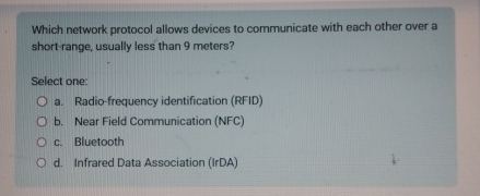 Which network protocol allows devices to