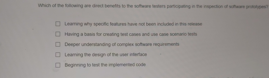 Which of the following are direct benefits to the