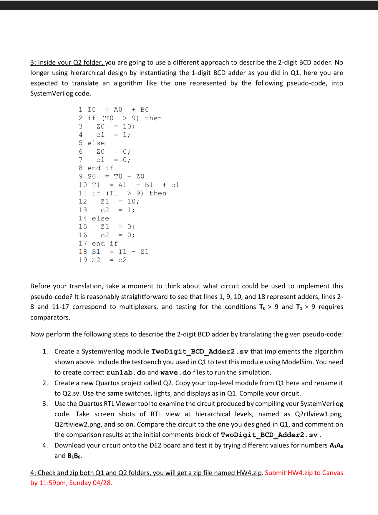 3 : Inside your Q 2 folder, you are going to use
