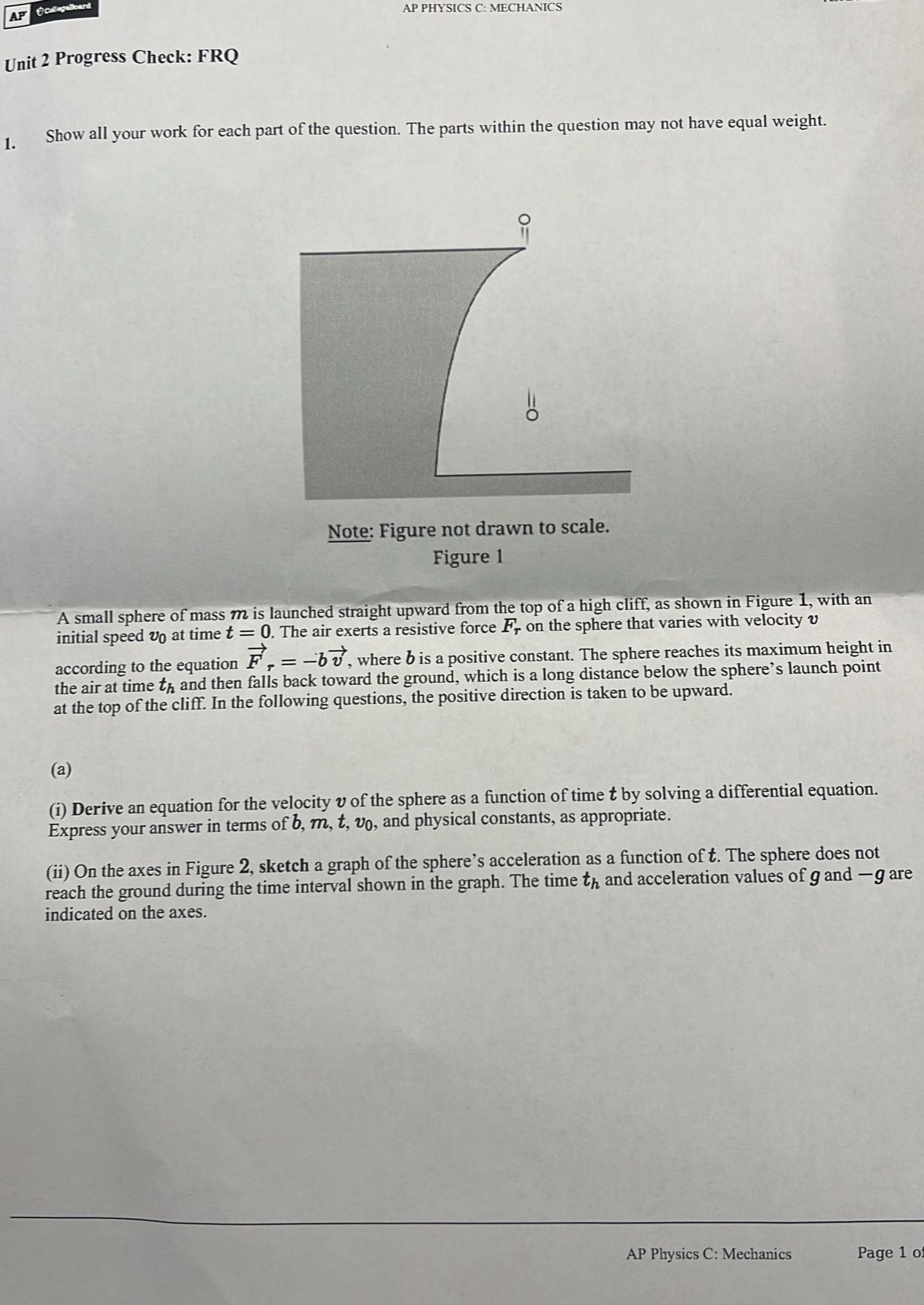 ecespowerd AP PHYSICS C: MECHANICS Unit 2
