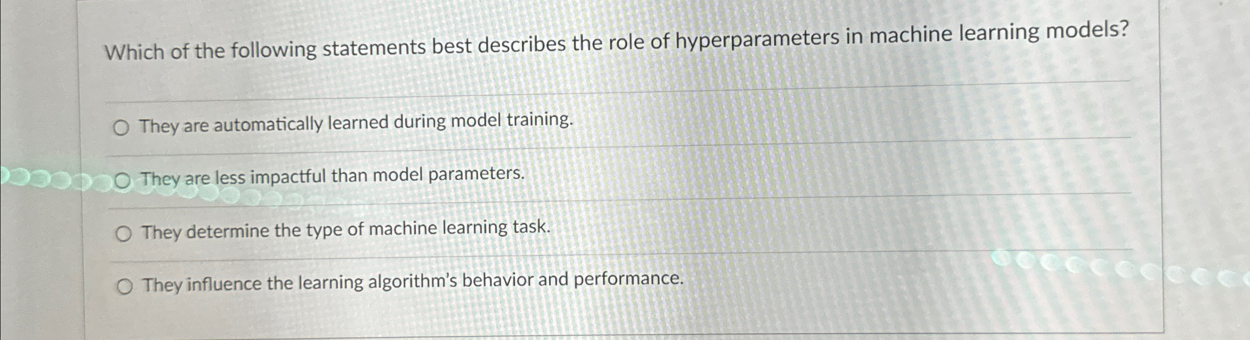 Which of the following statements best describes