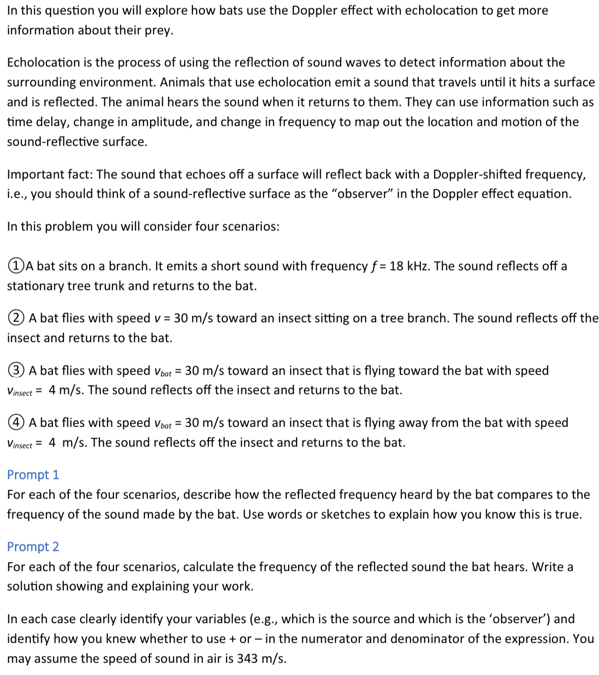 Please solve both prompts. In this question you