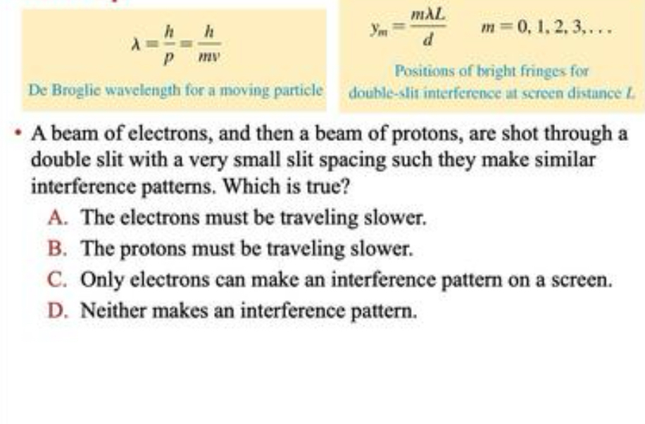 = h p = h m v , y m = m L d , m = 0 , 1 , 2 , 3 ,
