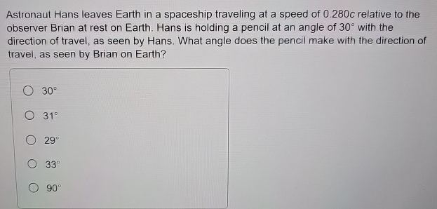 Astronaut Hans leaves Earth in a spaceship