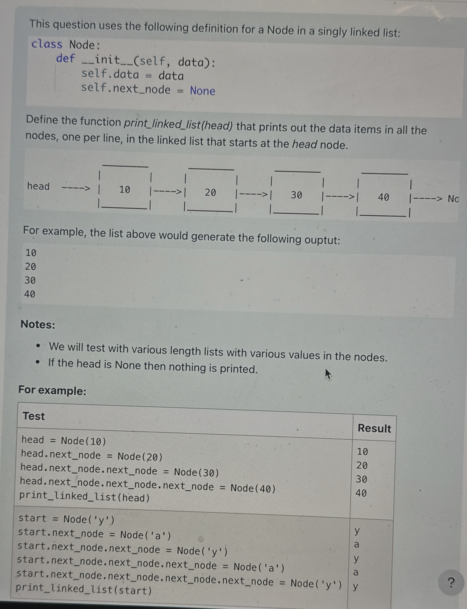 This question uses the following definition for a