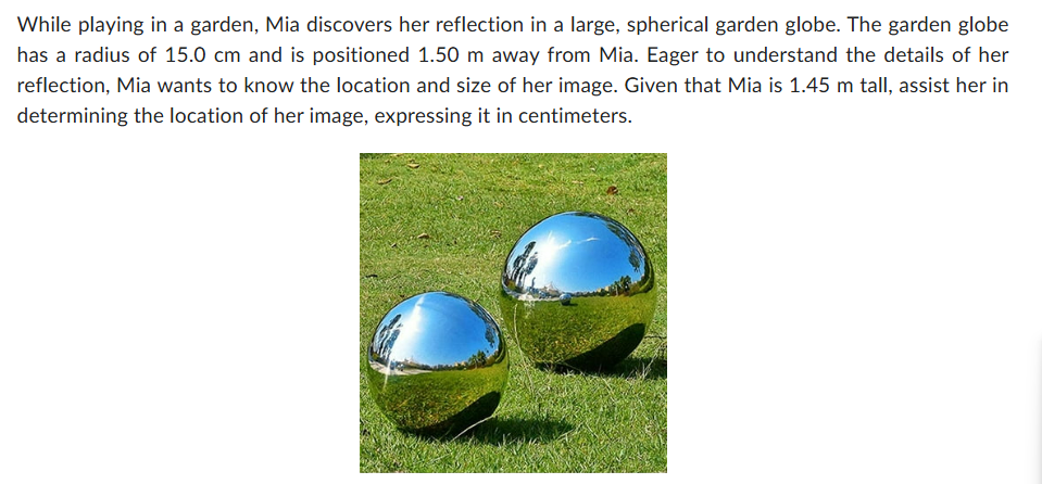 While playing in a garden, Mia discovers her