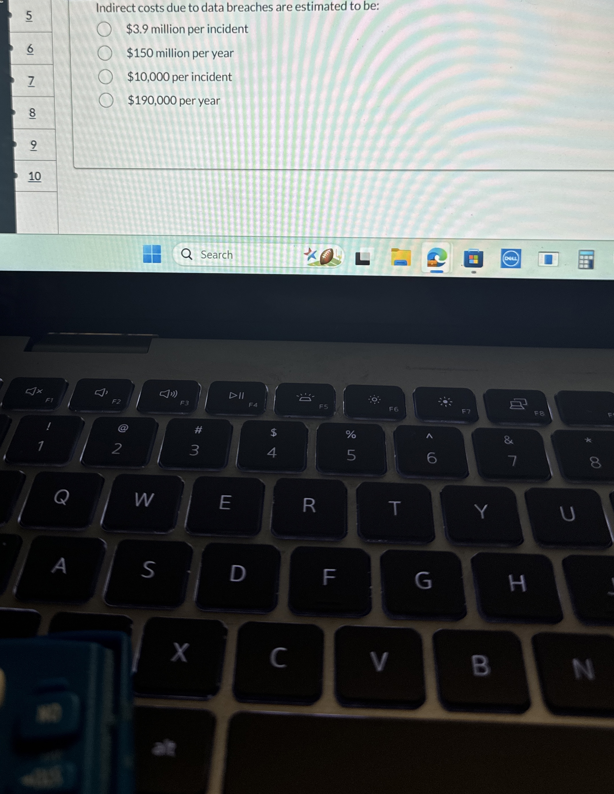 5 Indirect costs due to data breaches are