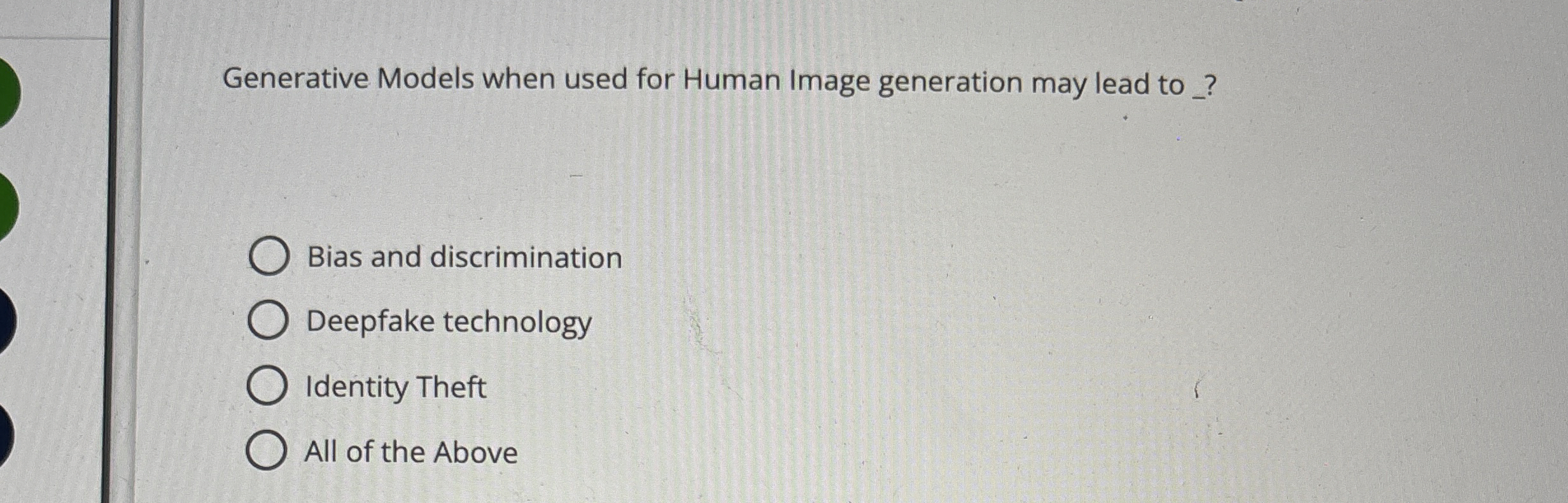  Generative Models when used for Human Image generation may lead to