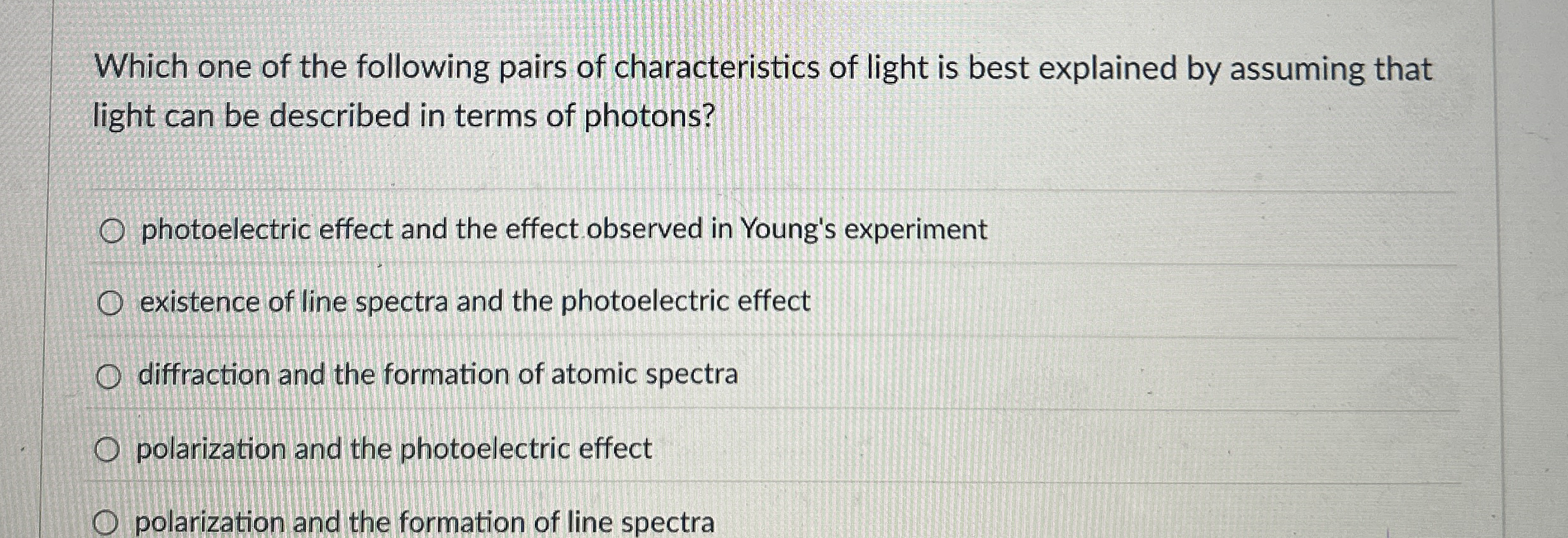 Which one of the following pairs of