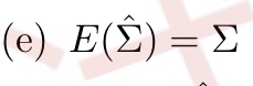 ( e ) E ( h a t ( ) ) =
