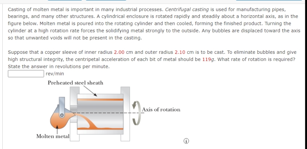 Casting of molten metal is important in many