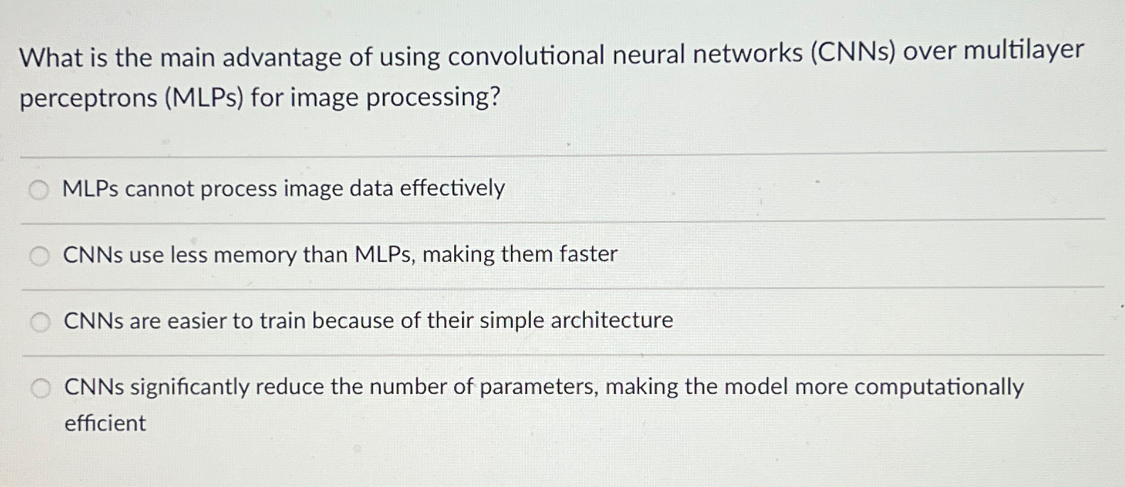 What is the main advantage of using convolutional