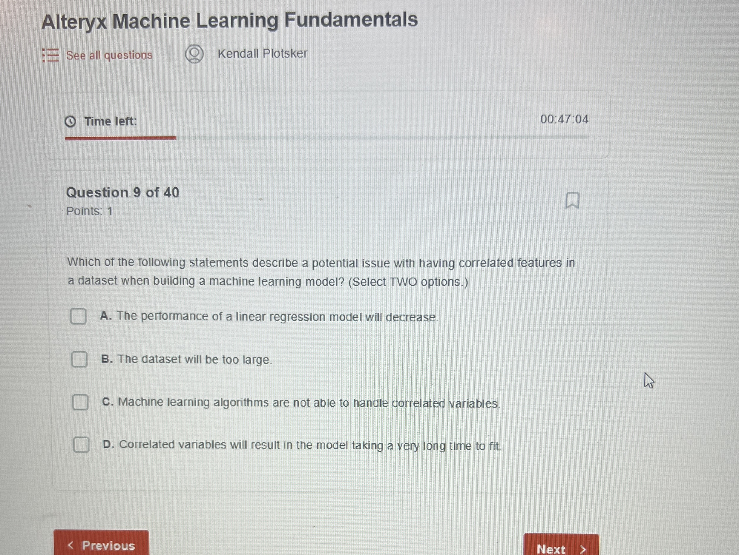 Alteryx Machine Learning Fundamentals See all