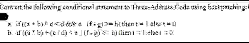 b . if ( ( a * * b ) + ( o l d ) b ) then 1 = 1
