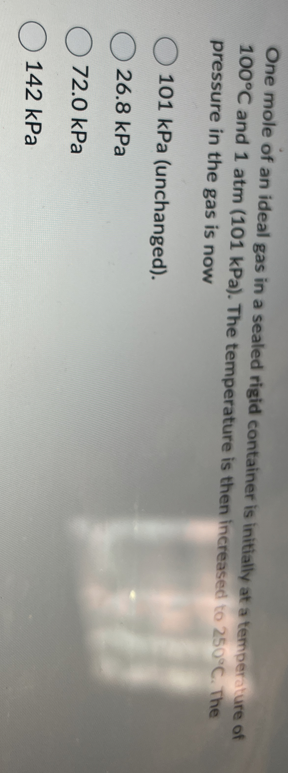 One mole of an ideal gas in a sealed rigid