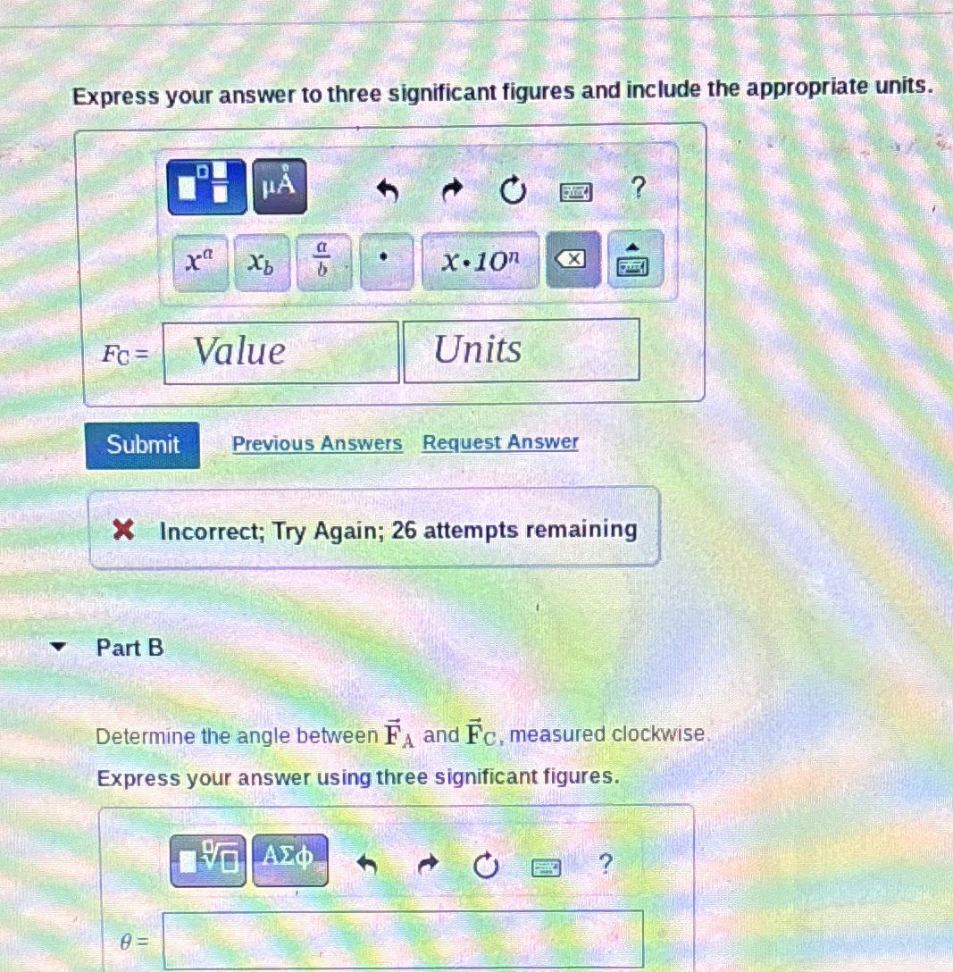 Three forces are applied to a tree sapling, as