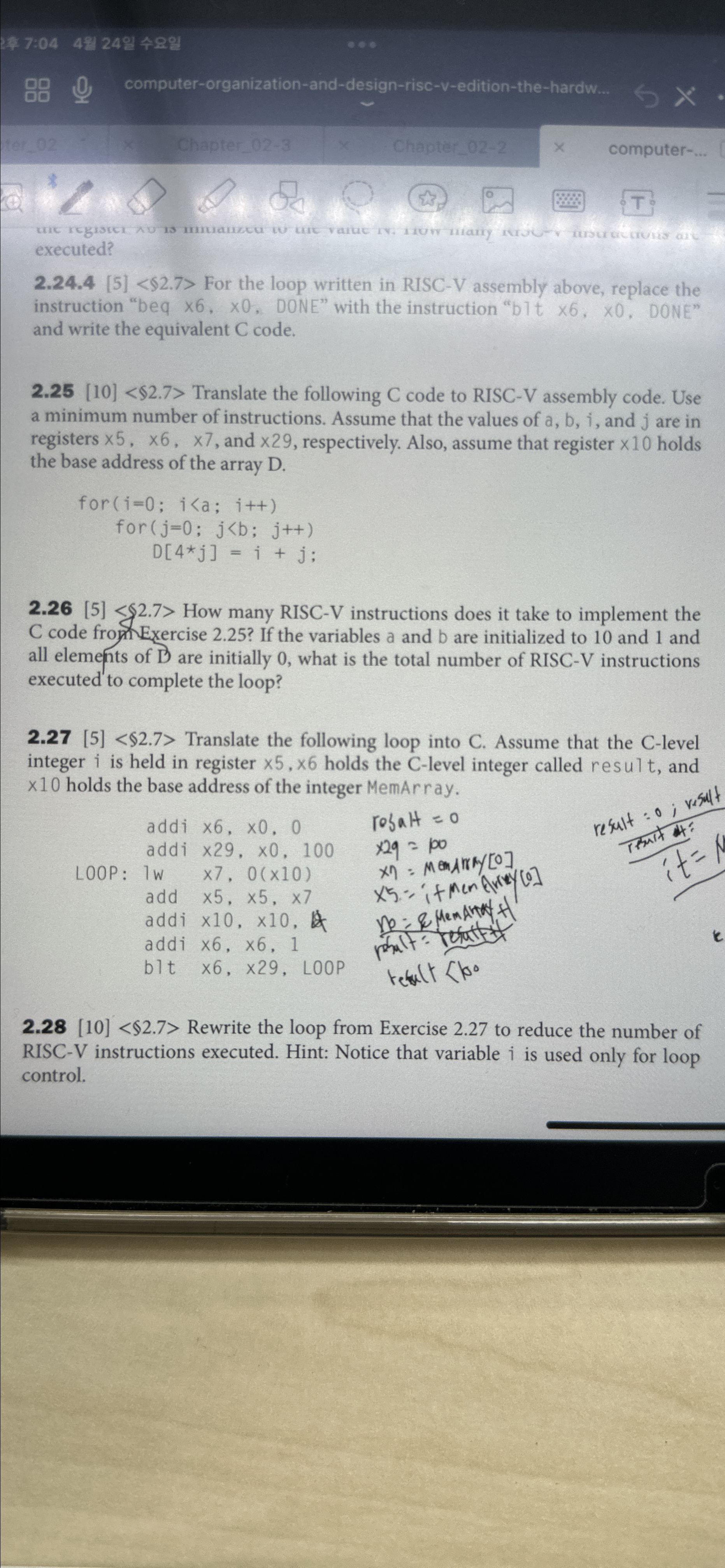 How many RISC - V instructions does it take to