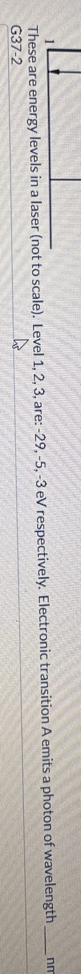 These are energy levels in a laser ( not to scale