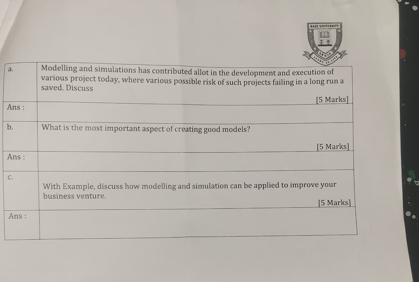 a . Modelling and simulations has contributed