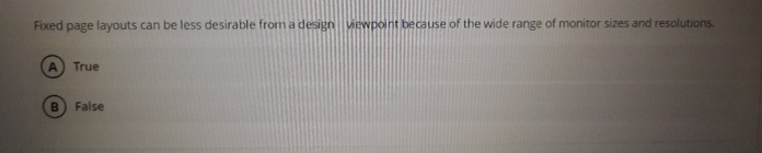 Fixed page layouts can be less desirable from a