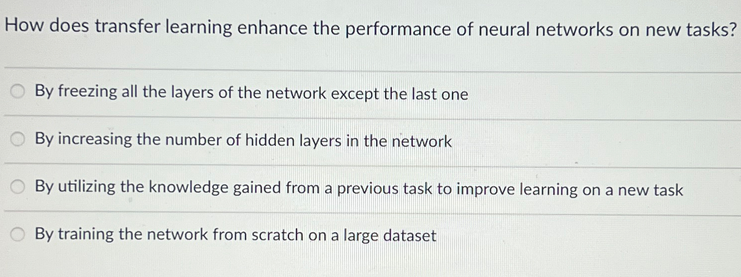 How does transfer learning enhance the