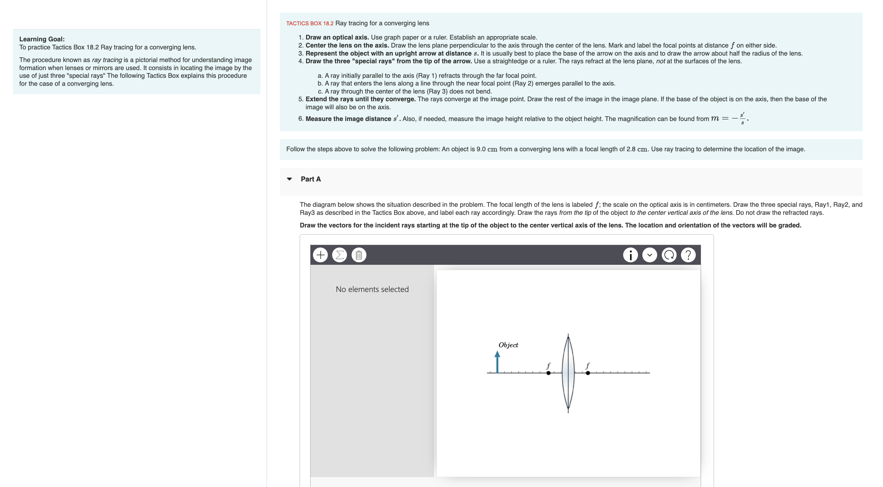 TACTICS BOX 1 8 . 2 Ray tracing for a converging