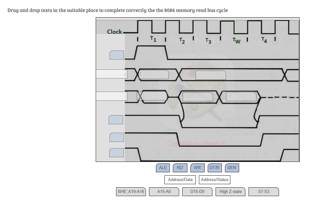 Drag and drop texts in the suitable place to