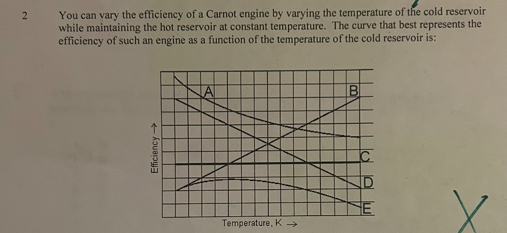 2 You can vary the efficiency of a Carnot engine