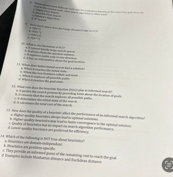 When actions have different costs and the