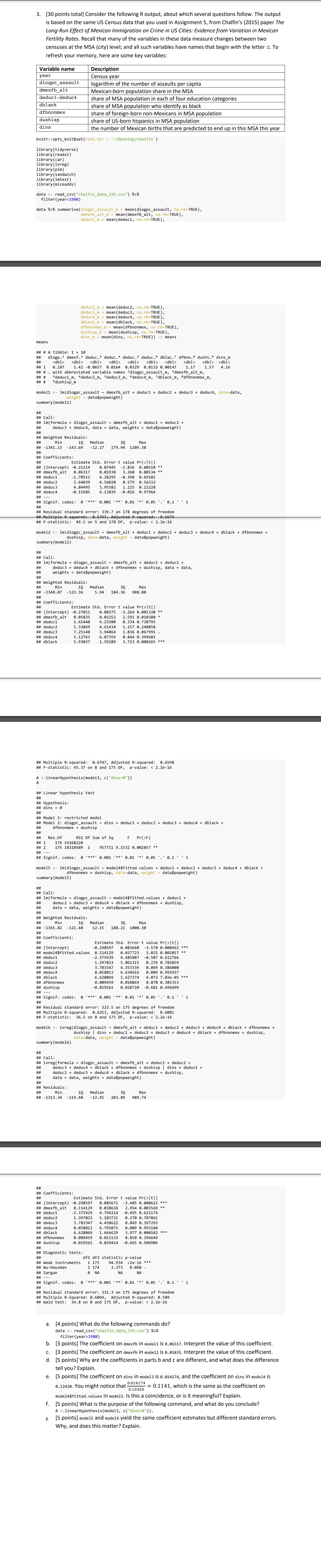 Dased on Effect of Mexican Im data that you used