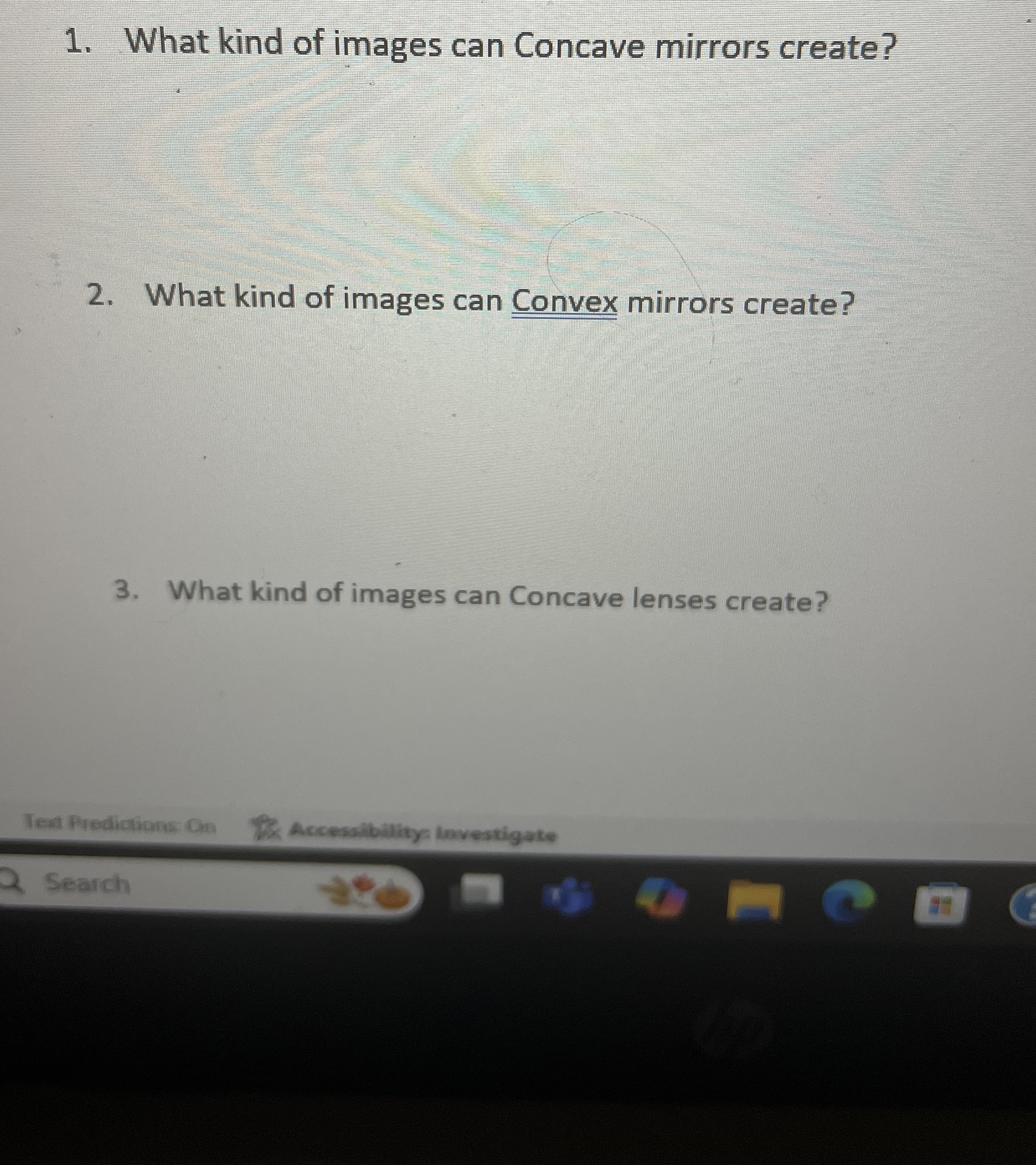 What kind of images can Concave mirrors create?