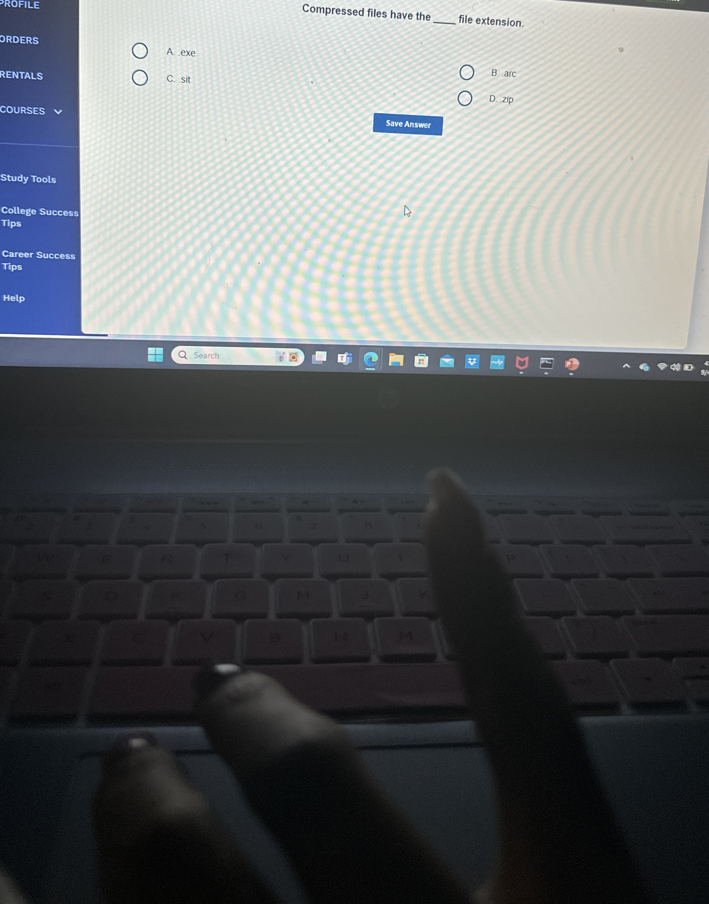 ROFILE Compressed files have the file extension.