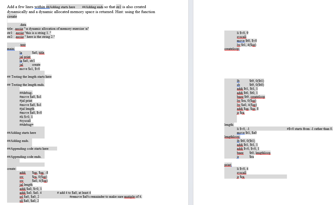 Add a few lines within #Adding starts here