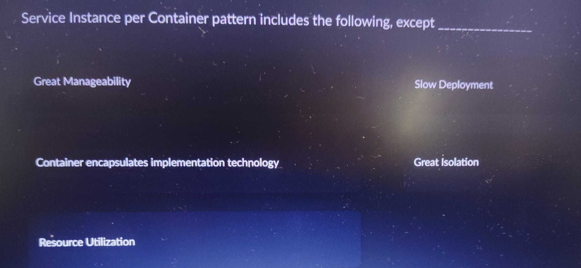 Service Instance per Container pattern includes