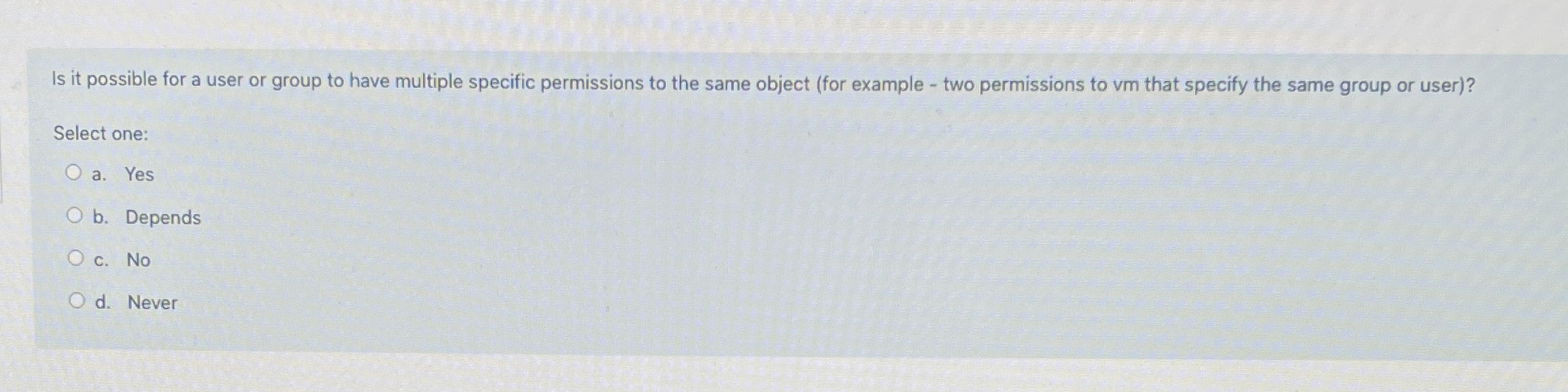 Is it possible for a user or group to have