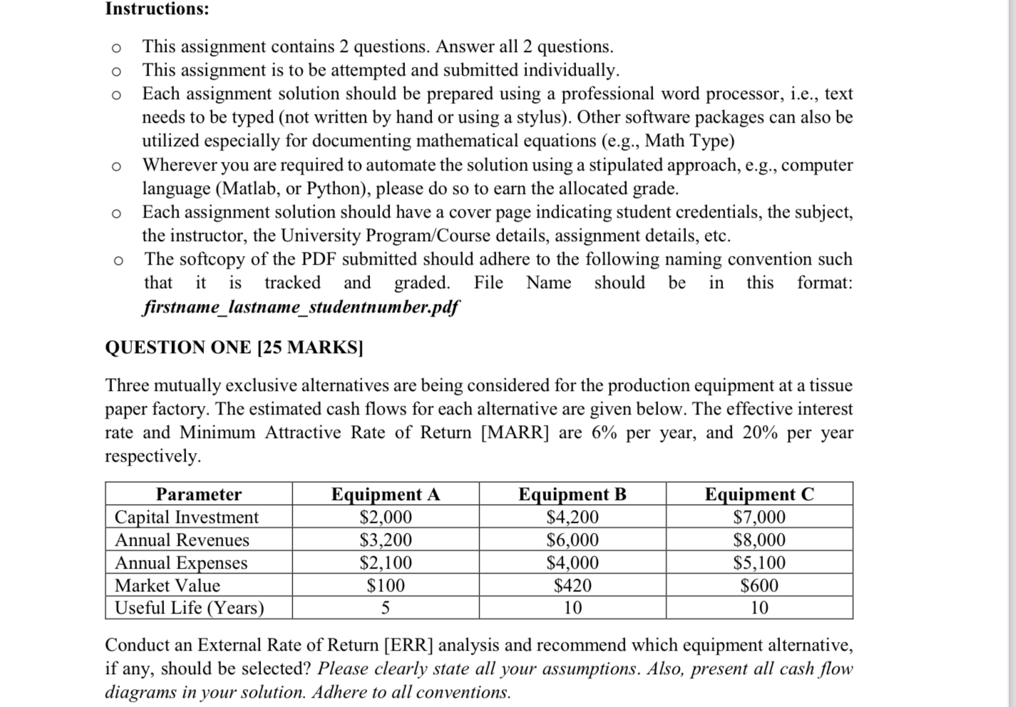 Instructions: This assignment contains 2