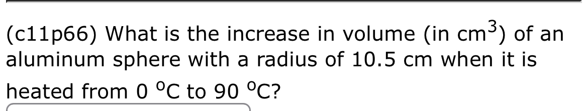 ( c 1 1 p 6 6 ) What is the increase in volume (