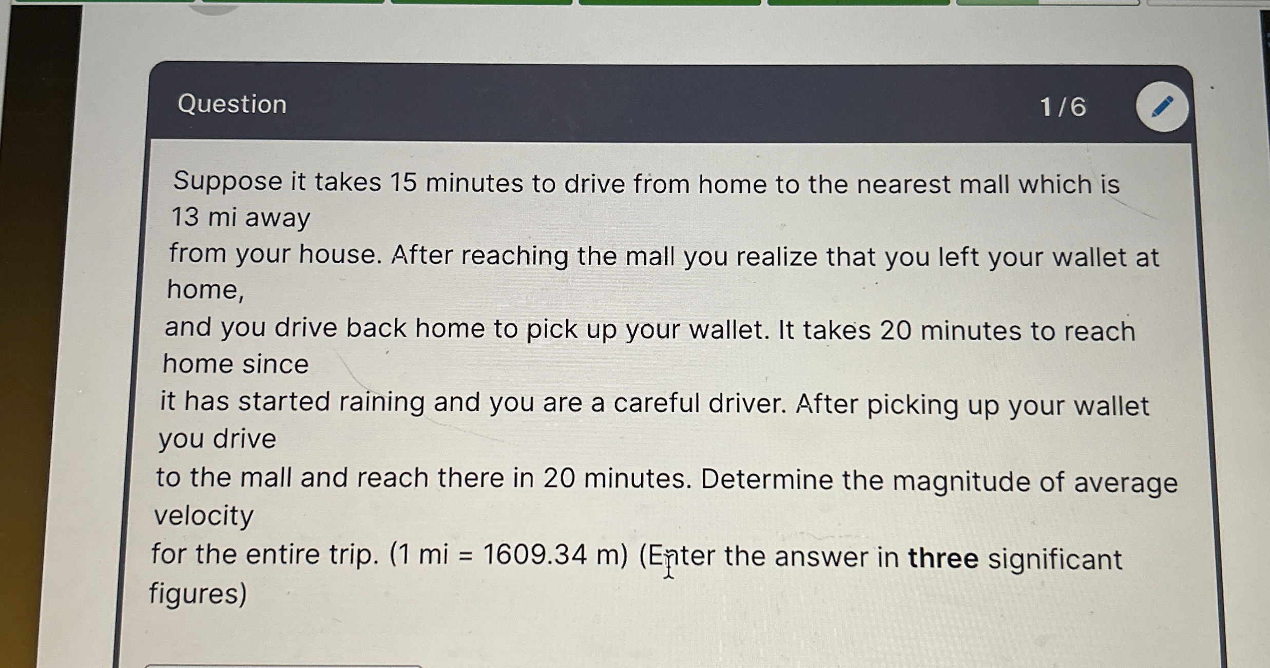 Question 1 6 Suppose it takes 1 5 minutes to