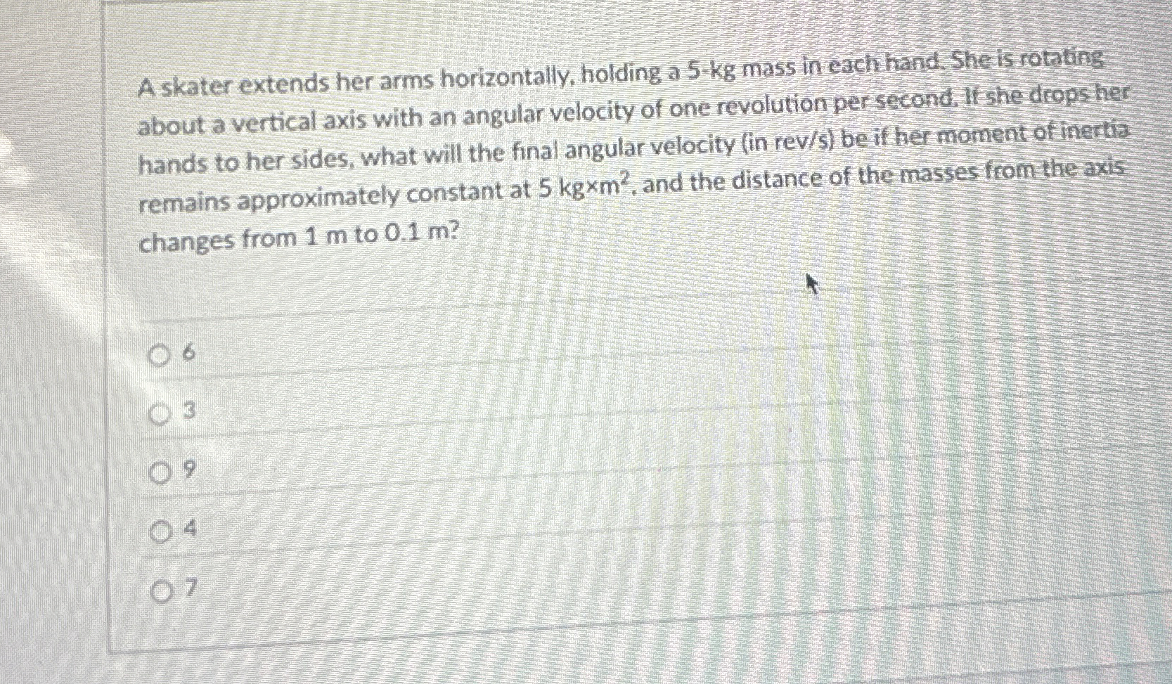 A skater extends her arms horizontally, holding a