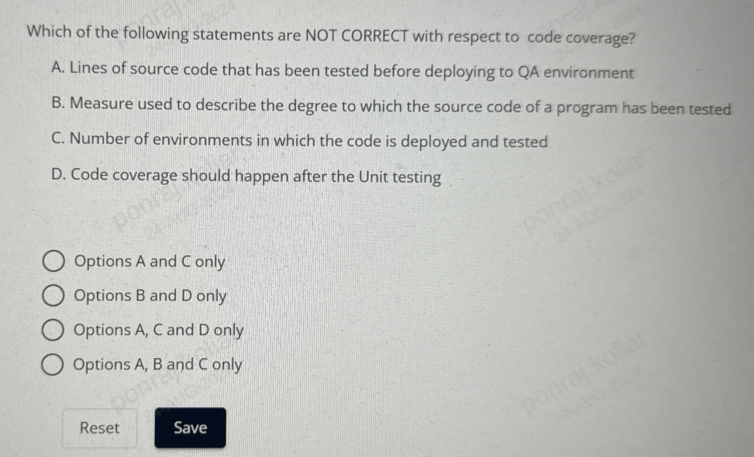Which of the following statements are NOT CORRECT