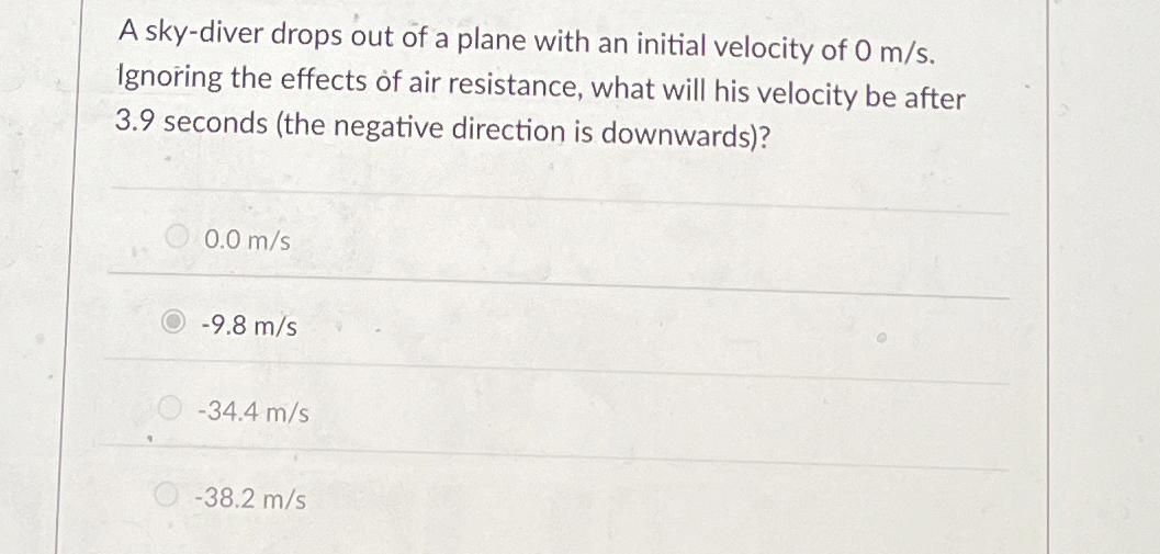 A sky - diver drops out of a plane with an