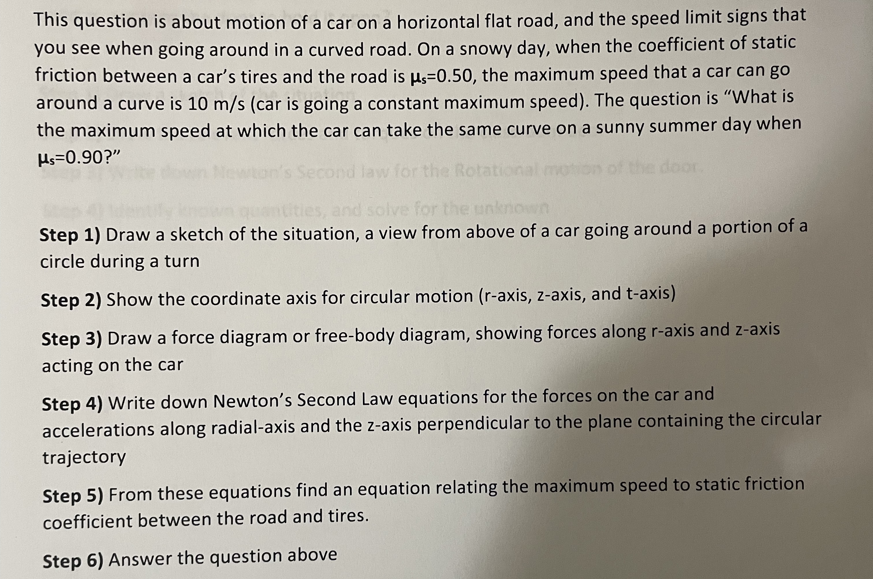 This question is about motion of a car on a
