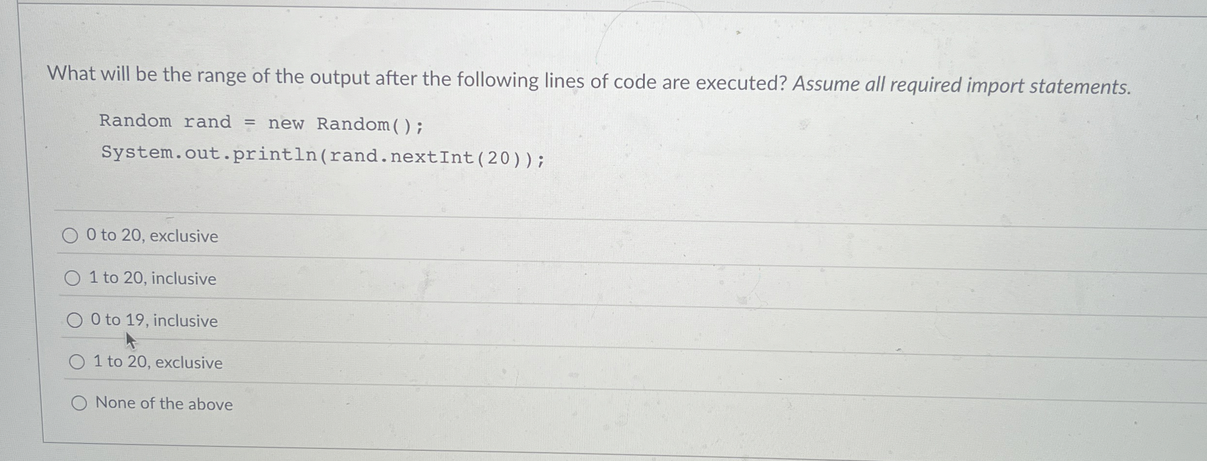 What will be the range of the output after the