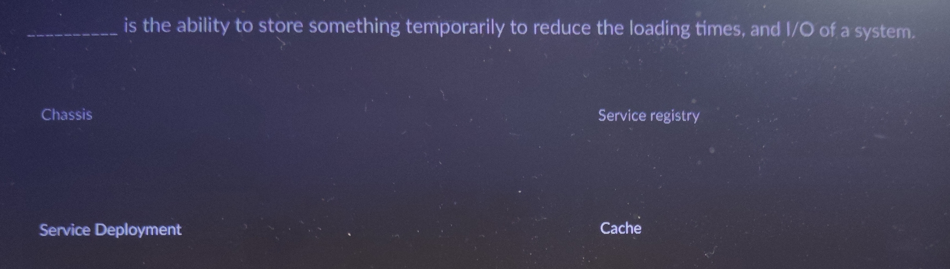 q , is the ability to store something temporarily