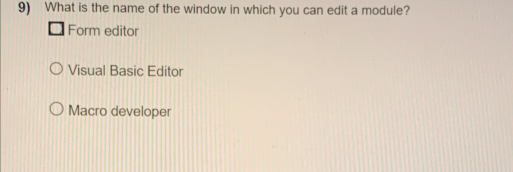 What is the name of the window in which you can