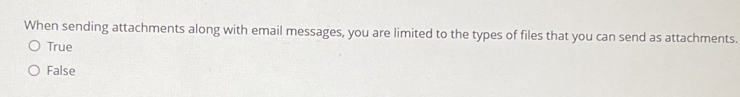 When sending attachments along with email