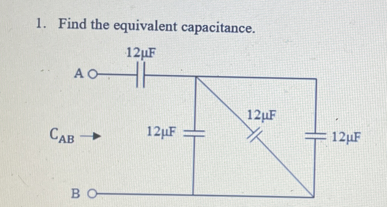 Find the equivalent capacitance. Final Answer