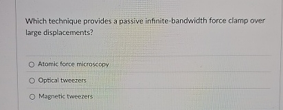 Which technique provides a passive infinite -